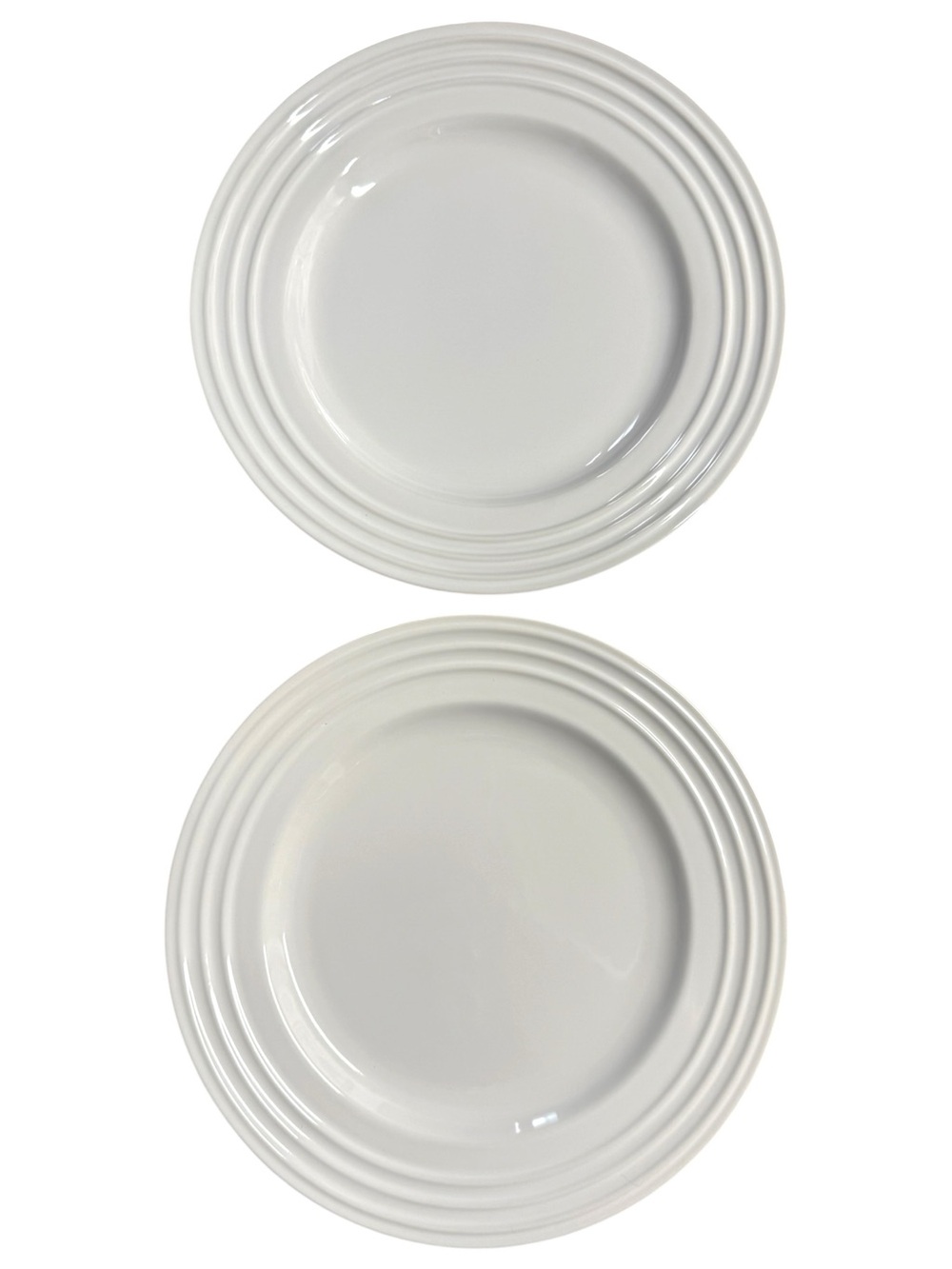 Le Creuset White 12" Dinner Plates - Set of 2